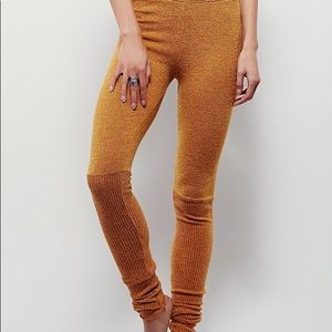 Free People Scrunch Knit Honey Leggings